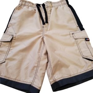 U.S. Apparel Mens Cargo Style Swim Trunks S